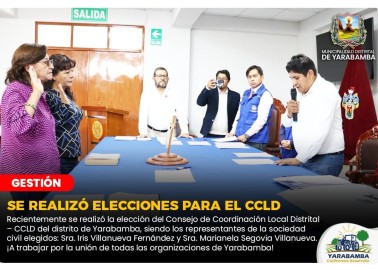 SE REALIZÓ ELECCIONES PARA EL CCLD