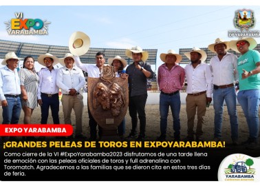 ¡GRANDES PELEAS DE TOROS EN EXPOYARABAMBA!