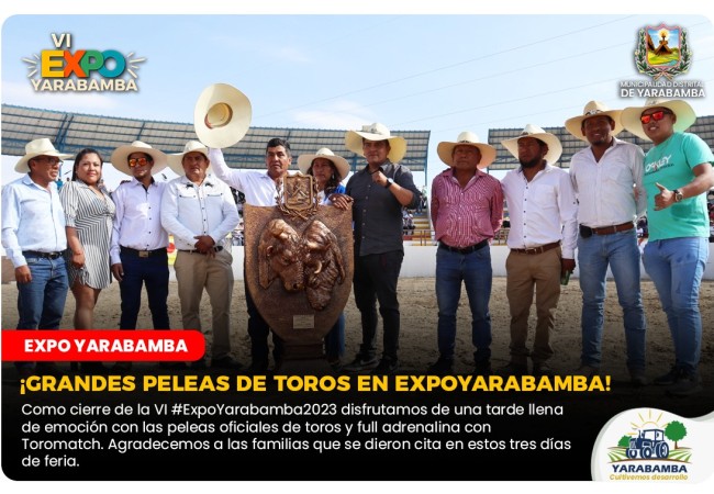 ¡GRANDES PELEAS DE TOROS EN EXPOYARABAMBA!