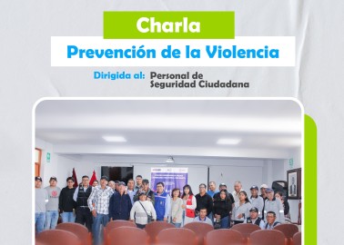 CHARLAS INFORMATIVA SOBRE LA LUCHA CONTRA LA VIOLENCIA A PERSONAL DE SERENAZGO